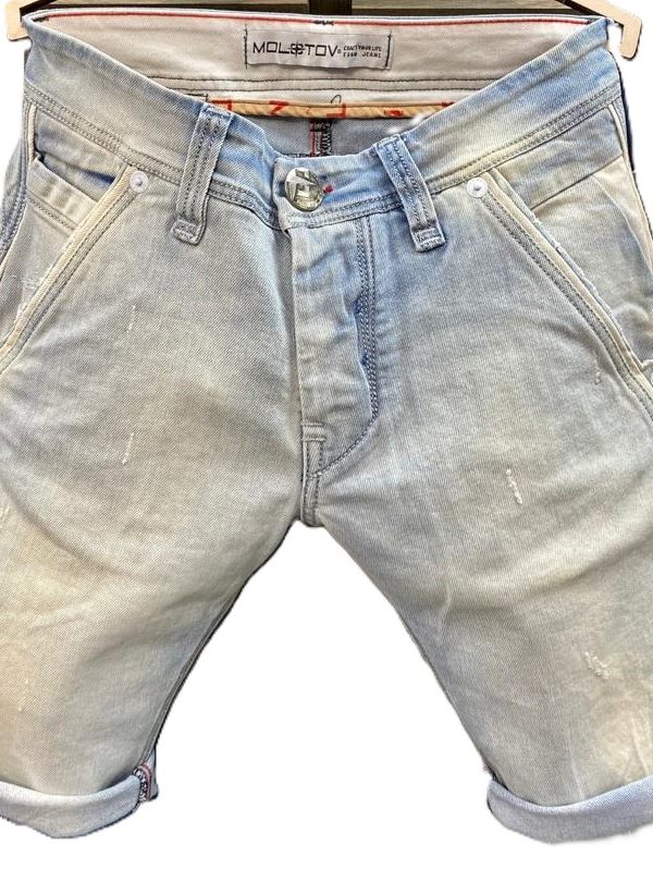 MOLOTOV Jeans Short Sailor Bleach