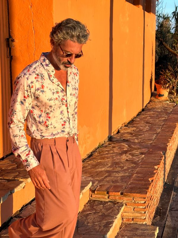 Camisa Monttesco Estampado FantasĂa Micro Flores